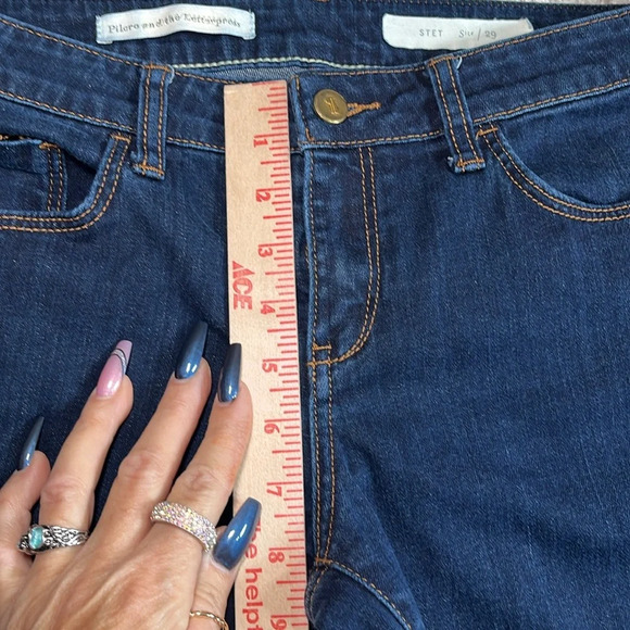 Anthropologie Pilcro And The Letterpress Stet Cropped Ankle Jeans Dark Wash - Picture 9 of 12